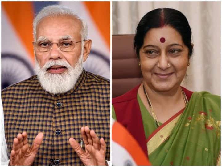 PM Modi Facebook Post Sushma Swaraj meeting with his Mother Gujarat Vadnagar emotional story Jalandhar rally PM मोदी ने फेसबुक पर शेयर किया सुषमा स्वराज से जुड़ा भावुक किस्सा, बताया मां ने मुलाकात के बाद क्या किया