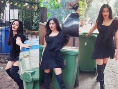 Watch: 'गाड़ी वाला आया घर से कचरा निकाल' मुंबई के रोड पर कचरा उठाते हुए Adah Sharma ने की कैट वॉक