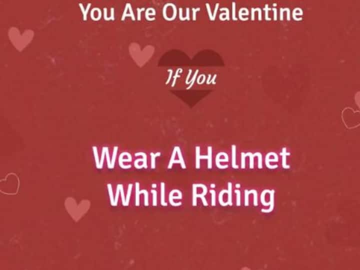 'आप हमारे वैलेंटाइन हैं अगर'...Valentines Day के मौके पर देखें मुंबई पुलिस का खास संदेश Mumbai Police Valentines Day posted animated clip wear mask helmet double vaccinated do not drink and drive 'आप हमारे वैलेंटाइन हैं अगर'...Valentines Day के मौके पर देखें मुंबई पुलिस का खास संदेश