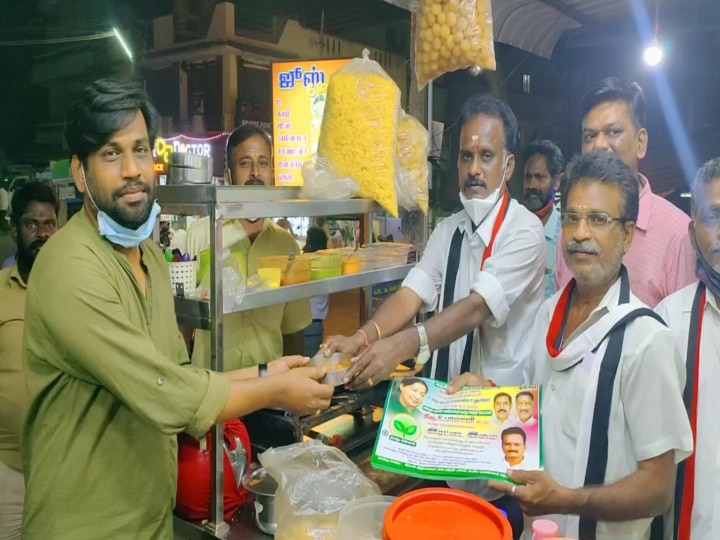 Local Body Election | குடிக்க டீ; சாப்பிட பானிப்பூரி - தன் கையால் செய்து கொடுத்து வாக்கு சேகரித்த வேட்பாளர்