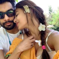 Newly Wed Mouni Roy-Suraj Nambiar Celebrate V-Day With Awwwdorable PICS