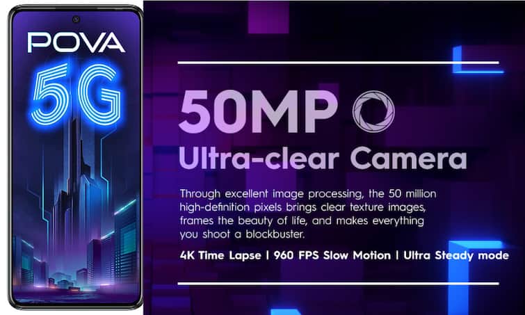 Amazon Deal: Tecno POVA 5G फोन की बेस्ट डील, लॉन्च होते ही फोन पर 25 हजार से ज्यादा की छूट ! Camera Of Tecno Pova Price of Tecno Pova does Tecno Pova has 5G Launch date of Tecno Pova Processor Amazon Deal: Tecno POVA 5G फोन की बेस्ट डील, लॉन्च होते ही फोन पर 25 हजार से ज्यादा की छूट !