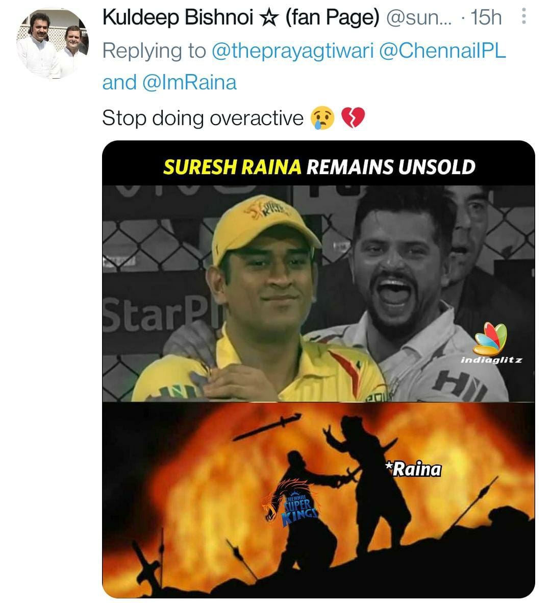 IPL Auction 2022: Suresh Raina को न खरीदे जाने पर Chennai Super Kings पर फूटा फैंस का गुस्सा, शेयर हो रहे ऐसे मीम्स