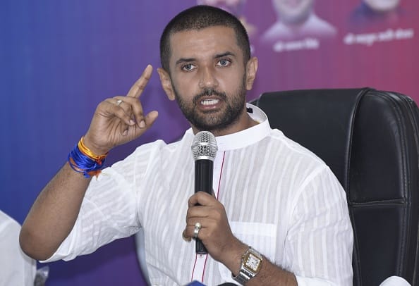 Chirag Paswan And Supporters Detained During Protest Seeking Suspension Of Nitish Kumar Govt Chirag Paswan, Supporters Detained During Protest Seeking Suspension Of Nitish Kumar Govt