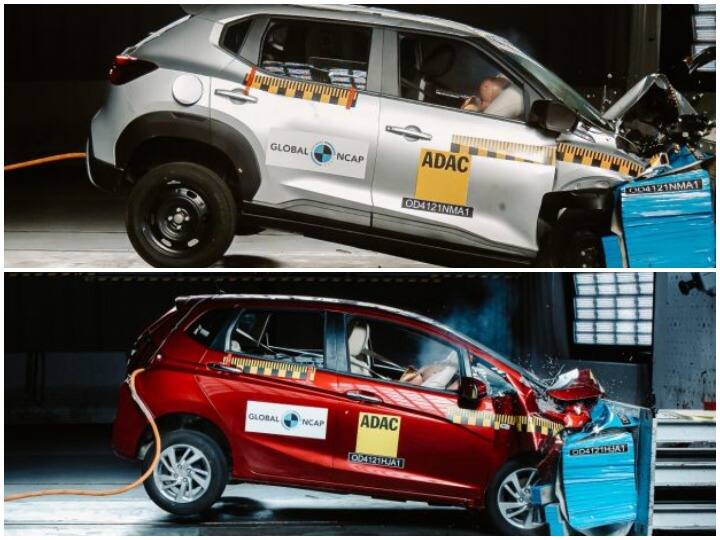 NCAP Crash Test Honda Jazz Nissan Magnite Renault Kiger Honda City 4 star rated cars in india NCAP Crash Test: हमारे लिए कितनी सुरक्षित हैं रेनो काइगर Nissan Magnite होंडा जैज और होंडा सिटी, क्रैश टेस्ट में किसे मिली कितनी रेटिंग