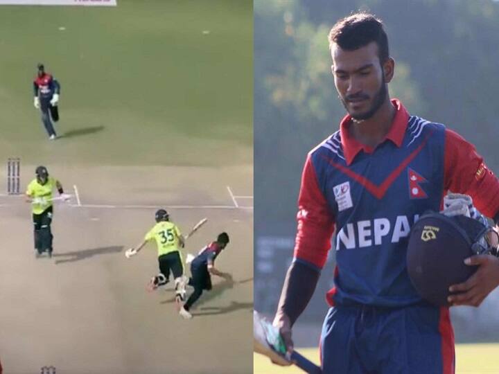 Nepal wicketkeeper refuses to run out Ireland batter out after he slips wins cricket fans hearts Watch Video: அப்படிப்பட்ட விக்கெட் தேவையே இல்லை.! விக்கெட் கீப்பரின் கெத்து செயல்! குவியும் பாராட்டு!!