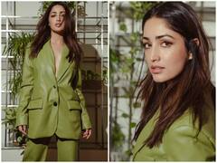 Yami Gautam Photos: ग्रीन लैदर ब्लेजर और पैंट पहन यामी गौतम ने दिखाई दिलकश अदाएं, स्टाइलिश लुक ने उड़ाई फैंस की नींद