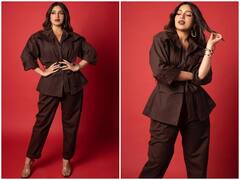 Bhumi Pednekar Photos: ब्राउन आउटफिट पहन कैमरे के सामने भूमि पेडनेकर ने दिए दिलकश पोज, मिलियन डॉलर स्माइल देख फैंस हुए फिदा