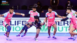 Pro Kabaddi: Tamil Thalaivas को रौंदकर Playoffs की दहलीज पर पहुंची Jaipur Pink Panthers, वॉरियर्स ने टाइटंस को हराया