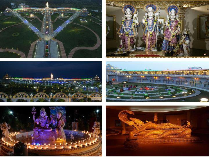 Ramanarayanam Temple: Unique Temple In Vizianagaram Ramanarayanam Ramanarayanam Temple:  రాముడి కోదండం ఆకారంలో ఆలయం, చుట్టూ రామాయణ ఘట్టాలు, ఈ అద్భుత ఆలయాన్ని ఒక్కసారైనా చూసితీరాల్సిందే