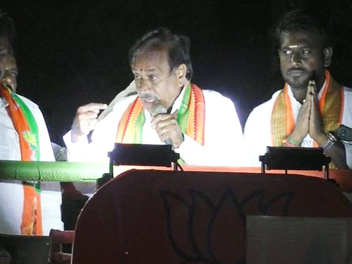 BJP senior leader H Raja campaigning in Trichy ‛திமுகவுக்கு ஓட்டு போட்டால் மனைவிக்கு கட்டிய தாலியே போலி...’ -எச்.ராஜா ஆவேச பிரச்சாரம்!