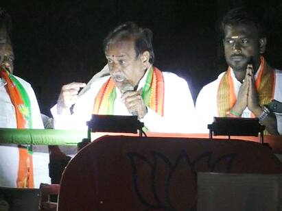 BJP senior leader H Raja campaigning in Trichy ‛திமுகவுக்கு ஓட்டு போட்டால் மனைவிக்கு கட்டிய தாலியே போலி...’ -எச்.ராஜா ஆவேச பிரச்சாரம்!