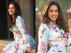 See PICS Of Nusshrratt Bharuccha Twirling In A Pretty Floral Mini-Dress