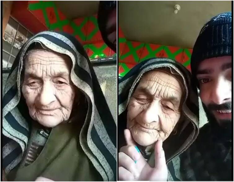 jammu and kashmir old woman english speaking video viral on socail media twitter user share video Jammu & Kashmir: घाटी की बुजुर्ग महिला ने दिखाई अपनी इंग्लिश-स्पीकिंग स्किल, वीडियो Social Media पर वायरल