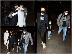 Bappi Lahiri’s Son Bappa Lahiri Returns From US With Family For His Father's Last Rites- See Pics