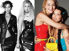 Bella Gigi Hadid Photos: बेला-गिगी हदीद ने कराया अतरंगी फोटोशूट, सुपरमॉडल्स बालों और हैंडबैग से खुद को ढकती आईं नजर