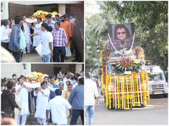 Bappi Lahiri Funeral: Late Music Legend's Final Journey Begins, Mortal Remains Reach Crematorium For Last Rites- PHOTOS