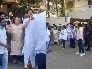 પાપા બપ્પી દાની અંતિમ વિદાય સમયે દીકરી ભાંગી પડી હતી, આંખમાં આંસુ સાથે અર્થીની સાથે ચાલતી જોવા મળી, જુઓ વીડિયો