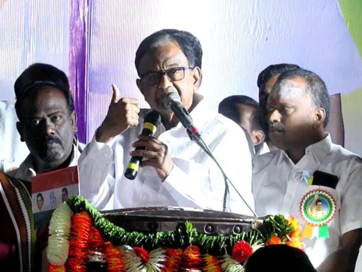 Former Union Minister P. Chidambaram's campaign in Trichy ‛சினிமாவில் வரும் ஒரு நாள் முதல்வரை போல ஒரே நாளில் அனைத்தையும் நிறைவேற்ற முடியாது’ -ப.சிதம்பரம் பிரச்சாரம்!