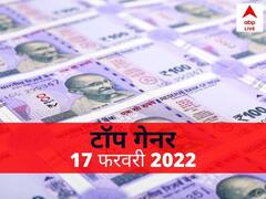 Top Gainers 17 February 2022: बाजार में पैसा लगाने से पहले जानें आज किन स्टॉक्स में है अच्छा एक्शन? चेक करें टॉप गेनर