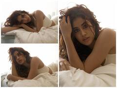 Janhvi Kapoor Goes Sultry In New Photoshoot While Posing In A White Co-Ord Set
