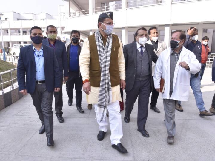 Uttarakhand Assembly Election 2022 CM Pushkar Singh Dhami on bjp during visit Rudrapur Medical College ANN Uttarakhand Election 2022: रुद्रपुर मेडिकल कॉलेज का सीएम ने किया निरीक्षण, BJP में भितरघात के आरोप पर दिया ये जवाब