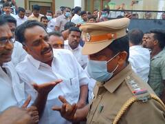 Local Body Election 2022 | கரூர் : அதிமுக அலுவலகத்தில் தேர்தல் பறக்கும் படையினர் சோதனை..