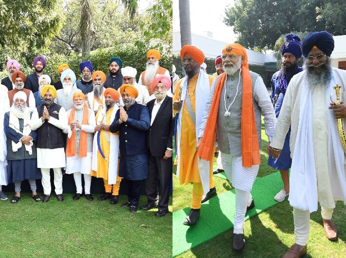 PM Modi Meets Prominent Sikh Leaders At Residence, Discusses Various Issues Of Community PM Modi meets Sikh Leaders: ਪੰਜਾਬ ਚੋਣਾਂ ਤੋਂ ਦੋ ਦਿਨ ਪਹਿਲਾਂ ਪੀਐਮ ਮੋਦੀ ਨੇ ਸਿੱਖ ਭਾਈਚਾਰੇ ਦੇ ਪ੍ਰਮੁੱਖ ਲੋਕਾਂ ਨਾਲ ਕੀਤੀ ਮੁਲਾਕਾਤ, ਜਾਣੋ ਕੀ ਰਿਹਾ ਖਾਸ