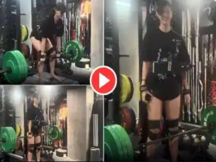 Disha Patani Lifts 80 Kg Weights in New Workout Video Leaves Fans Impressed Watch Video: அடி ஆத்தி... 80 கிலோ எடையை தூக்கிய திஷா பதானி! வைரலாகும் வீடியோ