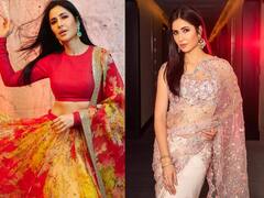 Katrina kaif Photos: फ्लोरल साड़ी हो या लहंगा...हर लुक में खूब कमाल लगती हैं कैटरीना, देखें एक्ट्रेस का एथनिक कलेक्शन