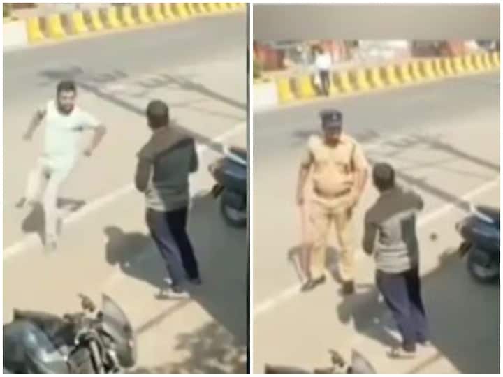 A Person save thief from police, Now will not do mistake viral Video Watch: चोर को पुलिस से बचाना पड़ा महंगा, अब ऐसी गलती करने से पहले 100 बार सोचेगा शख्स