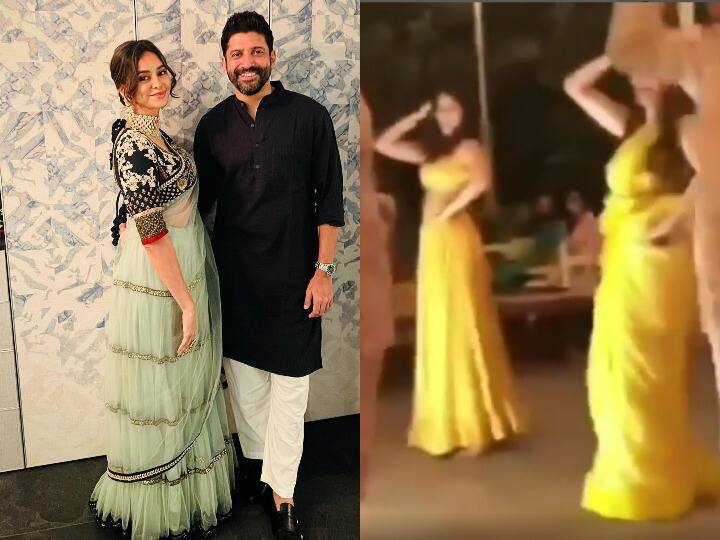 Farhan akhtar shibani dandekar mehendi ceremony rhea chakraborty dance to Mehendi Laga Ke Rakhna Farhan-Shibani Wedding: मेहंदी फंक्शन में Rhea Chakraborty ने Anushka Dandekar के साथ लगाए ठुमके, 'मेहंदी लगा के रखना' पर किया डांस