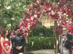 Farhan Akhtar And Shibani Dandekar Take The Nuptial Vows, See PICS