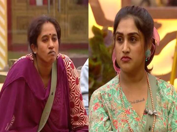 Bigg boss ultimate vanitha and tamaraiselvi fighting promo goes on viral BB Ultimate: எல்லை மீறும் வார்த்தைகள்! திட்டித்தீர்க்கும் வனிதா -தாமரை! ரணகளமாக மாறும் பிக்பாஸ் அல்டிமேட்!