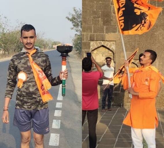 समीर शेख, 'शिवनेरी'वरून शिवज्योत घेऊन जाणारा एक मावळा!