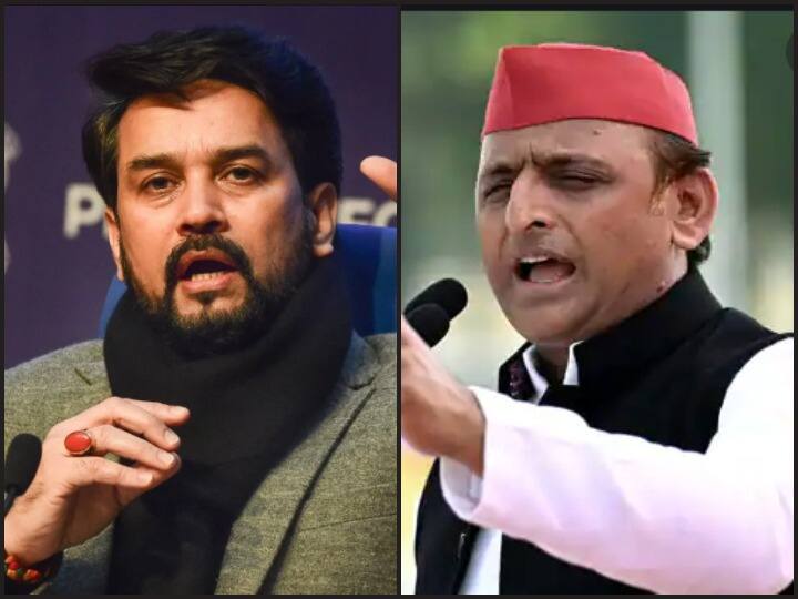 अनुराग ठाकुर का अखिलेश पर बड़ा हमला, बोले- आतंकियों का अब्बूजान, समाजवादियों का भाईजान, इसलिए बंद है ज़ुबान Anurag Thakur's big attack on Akhilesh, said - Abbujan of terrorists, Bhaijaan of socialists अनुराग ठाकुर का अखिलेश पर बड़ा हमला, बोले- आतंकियों का अब्बूजान, समाजवादियों का भाईजान, इसलिए बंद है ज़ुबान