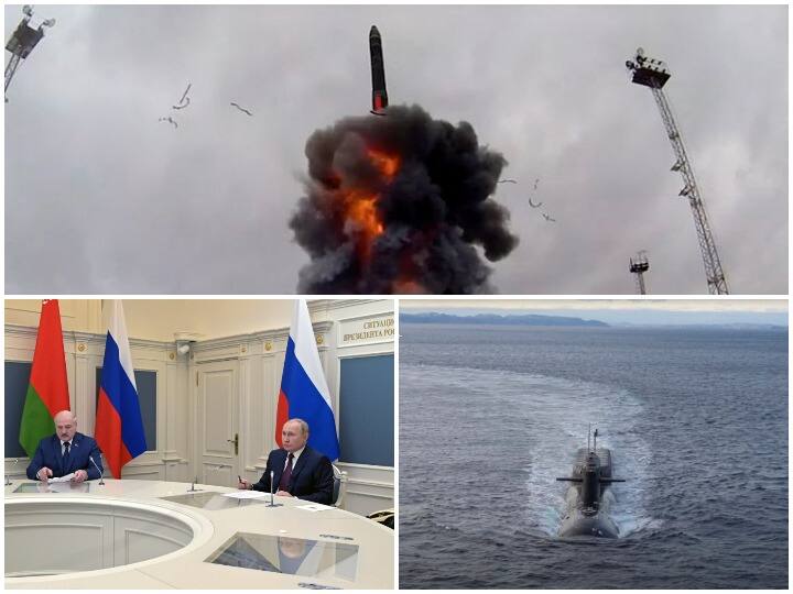 Putin oversees nuclear drills  G7 and NATO appealed to Russian forces to go back Russia Ukraine Conflict: पुतिन की मौजूदगी में रूसी सेना ने किया परमाणु मिसाइलों का अभ्यास, G7 और NATO ने की ये मांग