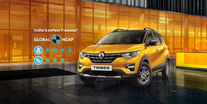 Renault Triber एक 7 सीटर एमयूवी है जिसकी कीमत 5.67 से 8.25 लाख रुपये के बीच है. यह केवल पेट्रोल ​​इंजन ऑप्शन और 2 ट्रांसमिशन मैनुअल और एएमटी में उपलब्ध है. ट्राइबर 10 कलर में उपलब्ध है. ट्राइबर का माइलेज 18.29 किमी/लीटर से लेकर 19 किमी/लीटर तक है.