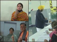 Election 2022: पंजाब-यूपी में वोटिंग जारी, भगवंत मान, शिवपाल समेत कई दिग्गज नेताओं ने डाला वोट, देखें Photos