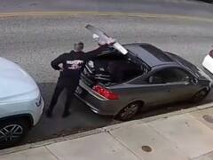 Watch: शख्स की कार के साथ हुआ अजीब हादसा, वीडियो देख नहीं रुकेगी आपकी हंसी