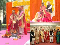 Akshay Amritanshu Wedding Photos: सुशील कुमार मोदी के छोटे बेटे Akshay ने नोएडा में की Swati Ghildiyal से शादी, देखिए रेयर तस्वीरें
