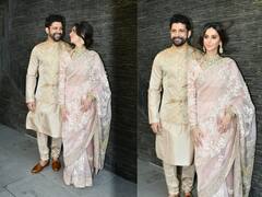 शादी के बाद पहली बार मिसेज अख्तर के हुए दीदार, एक दूसरे की निगाहों में डूबे नज़र आए शिबानी और फरहान