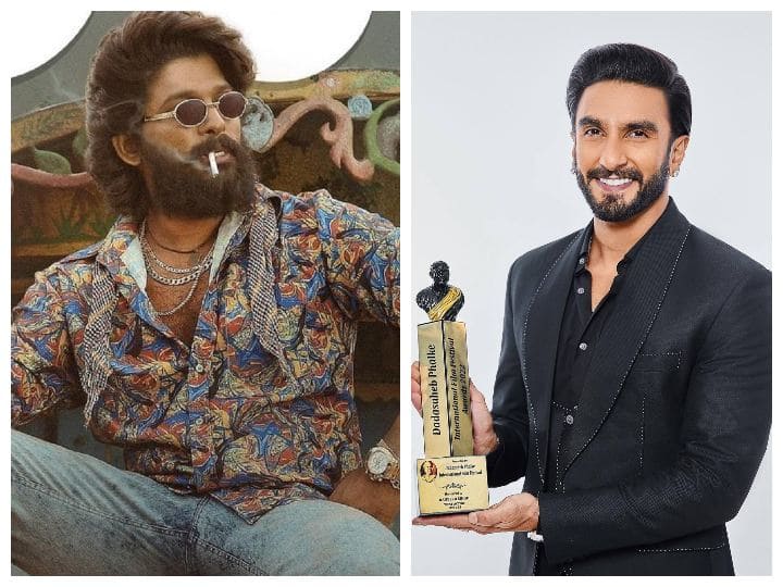 Dadasaheb Phalke IFF Awards 2022 Winners Full List Best Actor Ranveer Singh Dadasaheb Phalke IFF Awards: అది లెక్క, పుష్పకి 'ఫిలిం ఆఫ్ ది ఇయర్' అవార్డ్ - ఐకాన్ స్టార్ తగ్గేదేలే