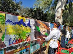 Rajasthan News: 75 फीट के कैनवास पर कलाकारों ने उकेरे आजादी के रंग, जानें- क्या रहा खास