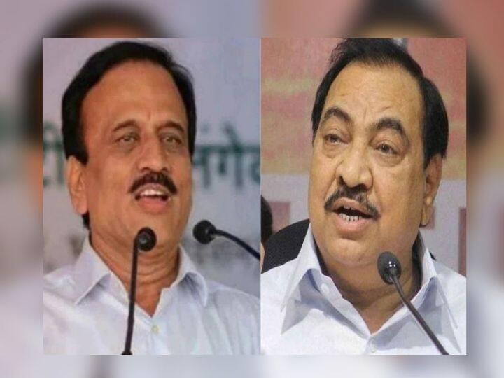 NCP leader Eknath Khadse warns to BJP leader Girish Mahajan over his station Eknath Khadse will go to jail Eknath Khadse Vs Girish Mahajan : हम तो डूबेंगेही सनम, तुमको भी ले डूबेंगे; एकनाथ खडसेंचा गिरीश महाजन यांना इशारा