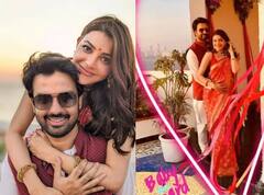 काजल अग्रवाल ने शेयर की गोद भराई की खूबसूरत तस्वीरें, रेड साड़ी में पति के साथ पोज देकर दिखाया प्रेग्नेंसी ग्लो