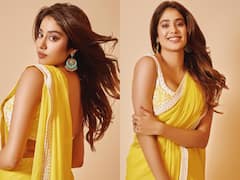 'Dhadak' Girl Janhvi Kapoor Shining In A Yellow Saree - SEE PICS