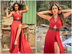 टीवी की इस नागिन ने रेड हाई थाई स्लिट आउटफिट में दिखाया अब तक का सबसे सिजलिंग लुक, हुस्न देख फैंस का हुआ बुरा हाल
