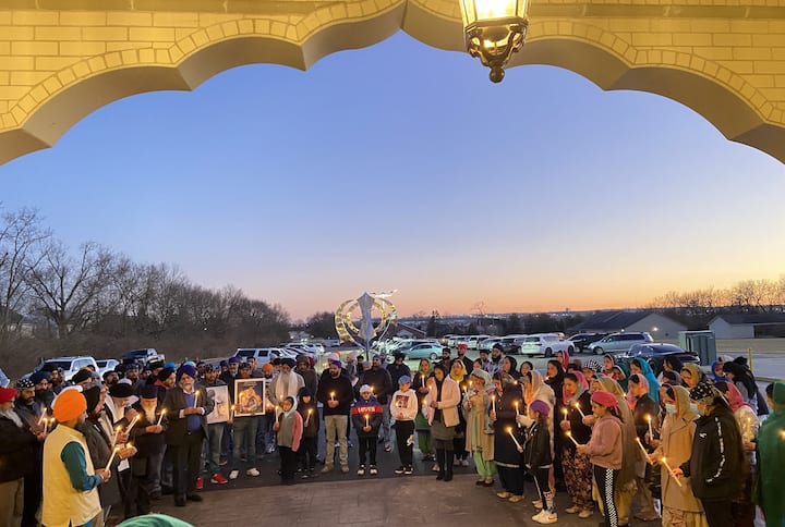 Akhand Path & Candle light vigil Memorial for Deep Sidhu and martyrs of Kisan Andolan in Ohio, USA