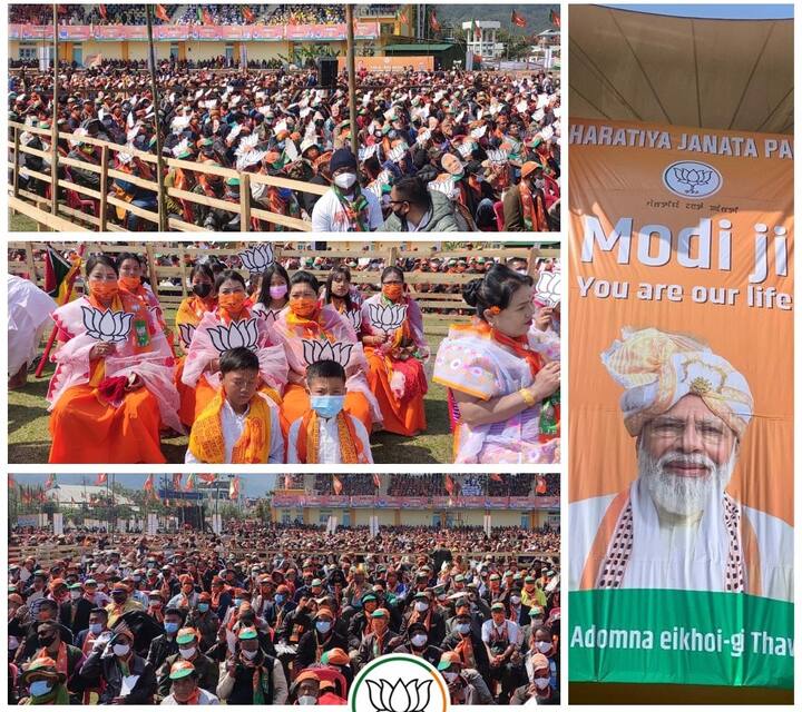 पीएम मोदी ने कहा कि बीजेपी सरकार ने मणिपुर में असंभव को भी संभव बनाया है. बंद और ब्लॉकेड से मणिपुर का शहर हो या गांव, हर क्षेत्र को राहत मिली है. वरना कांग्रेस सरकार ने तो बंद और ब्लॉकेड को ही मणिपुर का भाग्य बना दिया था.